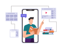 پیش‌نمایش فایل online-learning-app-4415787 از پک آموزش آنلاین