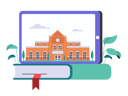 پیش‌نمایش فایل online-university-education-4415790 از پک آموزش آنلاین