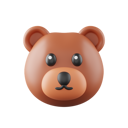 پیش‌نمایش فایل bear-6129368 از پک ایموجی حیوانات
