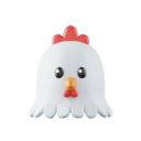 پیش‌نمایش فایل chicken-6129357 از پک ایموجی حیوانات