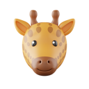 پیش‌نمایش فایل giraffe-6129358 از پک ایموجی حیوانات