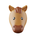 پیش‌نمایش فایل horse-6129365 از پک ایموجی حیوانات