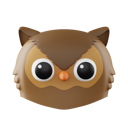 پیش‌نمایش فایل owl-6129379 از پک ایموجی حیوانات