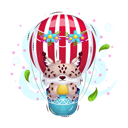 پیش‌نمایش فایل lynx-in-hot-air-balloon-10746124 از پک حیوانات بامزه