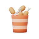 پیش‌نمایش فایل drumstick-bucket-4790808 از پک غذا و نوشیدنی