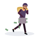پیش‌نمایش فایل robber-with-money-5333931 از پک جرم