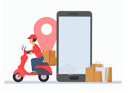 پیش‌نمایش فایل delivery-man-riding-a-motorcycle-5473845 از پک سرویس تحویل