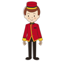 پیش‌نمایش فایل bellboy-in-red-suite-uniform-6561201 از پک شغل