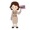 پیش‌نمایش فایل female-government-officer-is-holding-thai-flag-6561188 از پک شغل