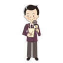 پیش‌نمایش فایل man-news-reporter-with-microphone-and-script-paper-6561218 از پک شغل