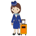 پیش‌نمایش فایل stewardess-with-yellow-luggage-6561197 از پک شغل