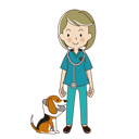 پیش‌نمایش فایل veterinarian-woman-with-be-a-beagle-dog-in-collar-6561190 از پک شغل