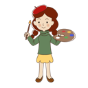 پیش‌نمایش فایل woman-artist-with-paintbrush-and-palette-6561199 از پک شغل