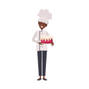 پیش‌نمایش فایل chef-holding-cake-6930831 از پک آشپز حرفه‌ای