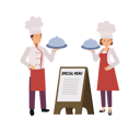 پیش‌نمایش فایل chefs-with-special-menu-6930837 از پک آشپز حرفه‌ای