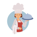 پیش‌نمایش فایل female-chef-holding-dish-6930836 از پک آشپز حرفه‌ای