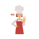 پیش‌نمایش فایل female-chef-saying-no-6930828 از پک آشپز حرفه‌ای