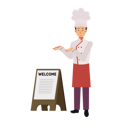 پیش‌نمایش فایل male-chef-welcoming-6930848 از پک آشپز حرفه‌ای