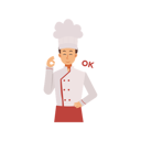پیش‌نمایش فایل male-chef-with-ok-hand-gesture-6930819 از پک آشپز حرفه‌ای