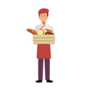 پیش‌نمایش فایل man-chef-holding-bakery-items-6930834 از پک آشپز حرفه‌ای