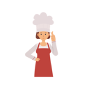 پیش‌نمایش فایل woman-chef-showing-thumb-up-6930823 از پک آشپز حرفه‌ای