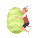 پیش‌نمایش فایل boy-hugging-big-easter-egg-8184923 از پک پسر روز عید پاک