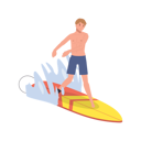 پیش‌نمایش فایل man-on-the-surf-board-while-riding-on-the-waves-8184461 از پک مرد در ساحل
