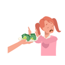 پیش‌نمایش فایل little-girl-hate-broccoli-8791809 از پک کودک متنفر از سبزیجات