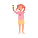پیش‌نمایش فایل little-girl-hate-carrot-8791813 از پک کودک متنفر از سبزیجات
