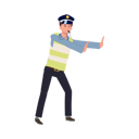 پیش‌نمایش فایل a-traffic-police-blowing-whistle-and-gesturing-hand-as-stop-8868059 از پک پلیس راهنمایی