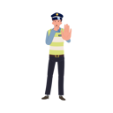 پیش‌نمایش فایل a-traffic-police-blowing-whistle-and-gesturing-stop-8868060 از پک پلیس راهنمایی