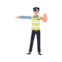 پیش‌نمایش فایل a-traffic-police-gesturing-to-stop-and-block-road-8868047 از پک پلیس راهنمایی