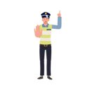 پیش‌نمایش فایل a-traffic-police-gesturing-to-stop-and-giving-suggestion-8868045 از پک پلیس راهنمایی