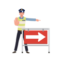 پیش‌نمایش فایل a-traffic-police-gesturing-to-stop-and-turn-another-way-8868046 از پک پلیس راهنمایی