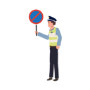 پیش‌نمایش فایل a-traffic-police-holding-no-parking-sign-8868079 از پک پلیس راهنمایی