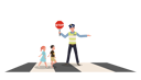 پیش‌نمایش فایل a-traffic-police-is-holding-stop-sign-to-giving-way-let-young-children-walk-on-crosswalk-8868044 از پک پلیس راهنمایی