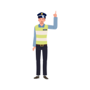 پیش‌نمایش فایل a-traffic-police-is-pointing-index-finger-up-and-give-suggestion-8868088 از پک پلیس راهنمایی