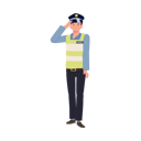پیش‌نمایش فایل a-traffic-police-is-saluting-8868076 از پک پلیس راهنمایی