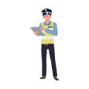 پیش‌نمایش فایل a-traffic-police-writing-report-8868082 از پک پلیس راهنمایی