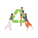 پیش‌نمایش فایل group-of-people-holding-recycle-symbol-9300069 از پک سبز شو