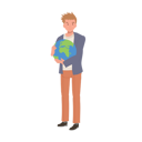 پیش‌نمایش فایل young-man-hugging-planet-earth-9300063 از پک سبز شو