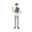پیش‌نمایش فایل young-man-with-solar-cell-panel-and-light-bulb-to-show-clean-energy-9300077 از پک سبز شو