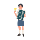 پیش‌نمایش فایل young-thai-student-boy-with-solar-cell-panel-and-light-bulb-to-show-clean-energy-9300079 از پک سبز شو