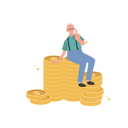 پیش‌نمایش فایل elderly-man-gives-thumbs-up-on-currency-stack-9673490 از پک مرد سالمند درباره مسائل مالی