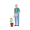 پیش‌نمایش فایل happy-senior-citizen-watering-money-plant-9673481 از پک مرد سالمند درباره مسائل مالی