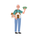 پیش‌نمایش فایل retirement-and-financial-security-9673486 از پک مرد سالمند درباره مسائل مالی