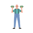 پیش‌نمایش فایل wealthy-senior-enjoying-financial-success-9673472 از پک مرد سالمند درباره مسائل مالی