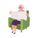 پیش‌نمایش فایل aged-woman-enjoying-tranquil-reading-of-newspaper-on-cozy-couch-9672311 از پک زن سالمند درباره مسائل مالی