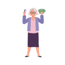 پیش‌نمایش فایل confident-elderly-woman-with-credit-card-9672318 از پک زن سالمند درباره مسائل مالی