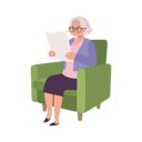 پیش‌نمایش فایل elderly-woman-enjoying-tranquil-reading-of-newspaper-on-cozy-couch-9672310 از پک زن سالمند درباره مسائل مالی